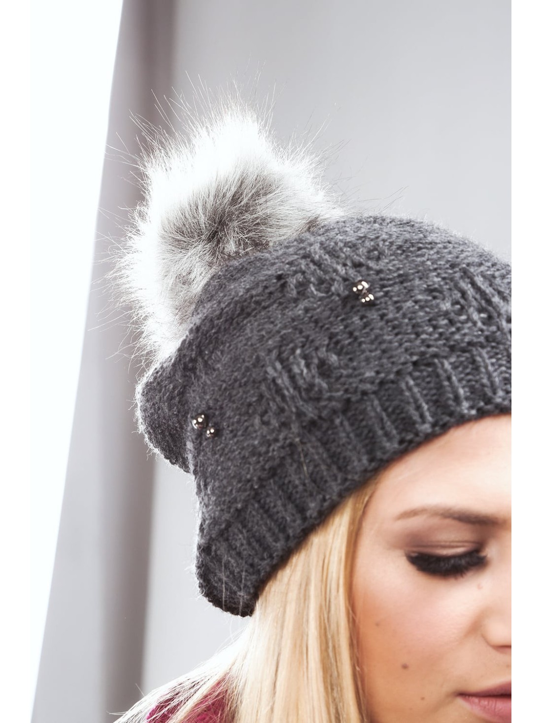 Graphite winter hat C8 - Online store - Boutique